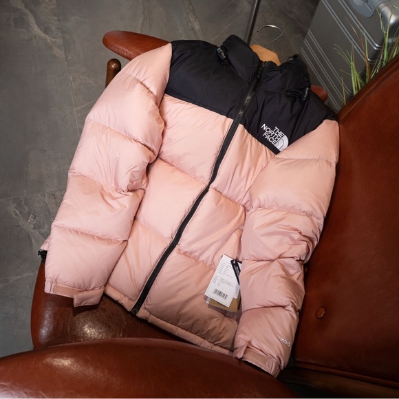 The North Face Black and Pink Puffer Jacket - Picture 3 of 8